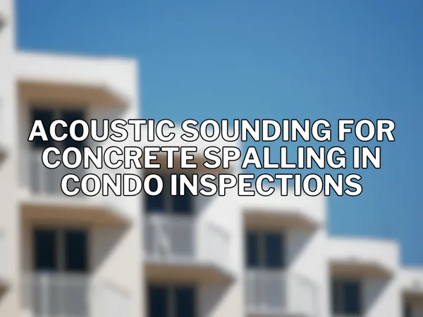 Acoustic Sounding for Concrete Spalling in Condo Inspections