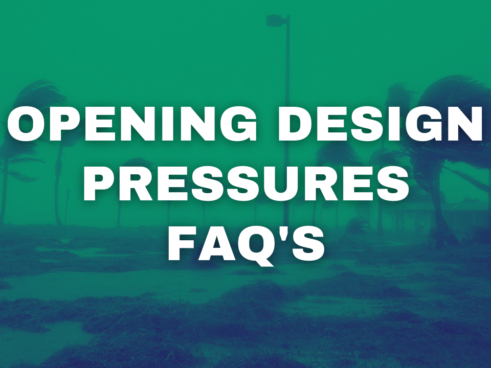 Opening Design Pressures FAQ's