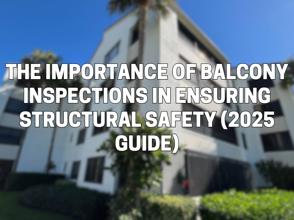 Balcony Inspections Florida, Florida Balcony Inspection, Structural Balcony Inspection