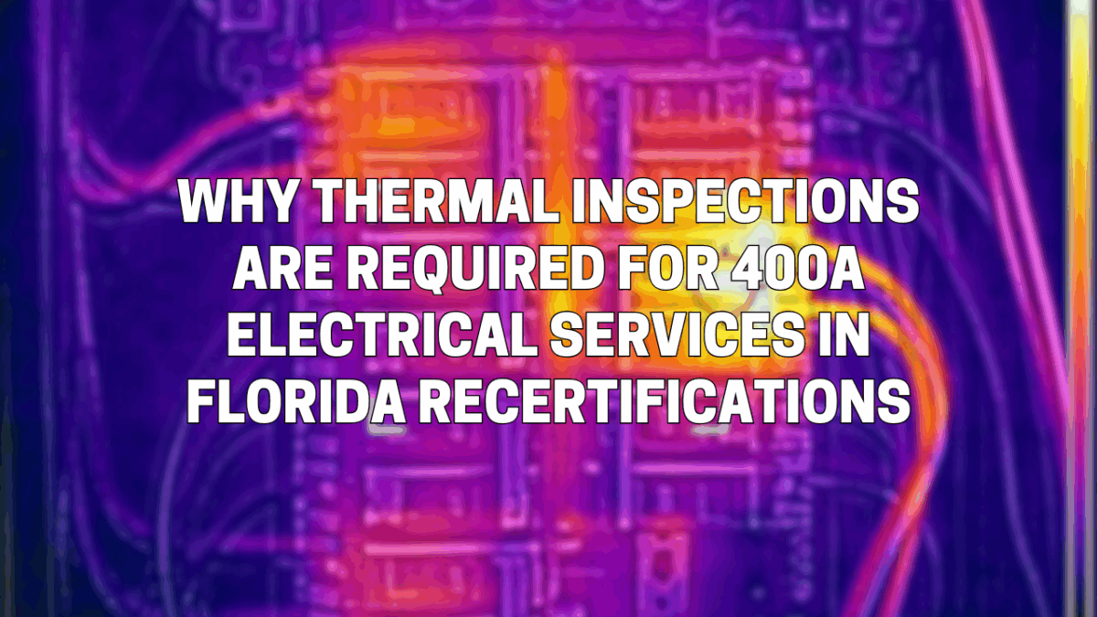Why Thermal Inspections Are Required for 400A Electrical Services in Florida Recertifications