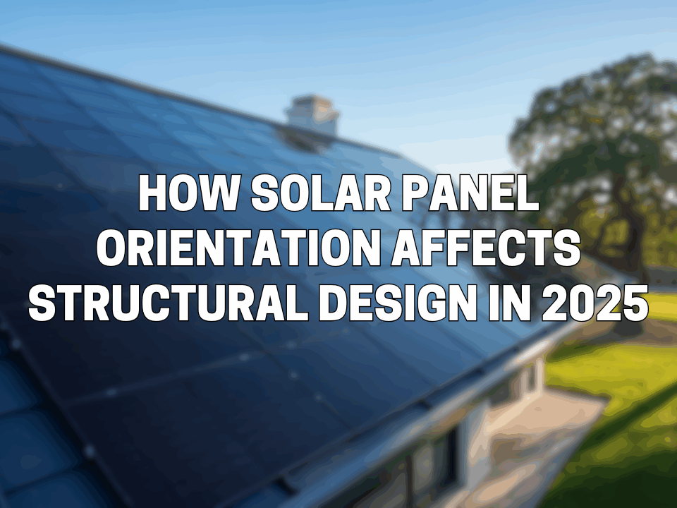 How Solar Panel Orientation Affects Structural Design in 2025