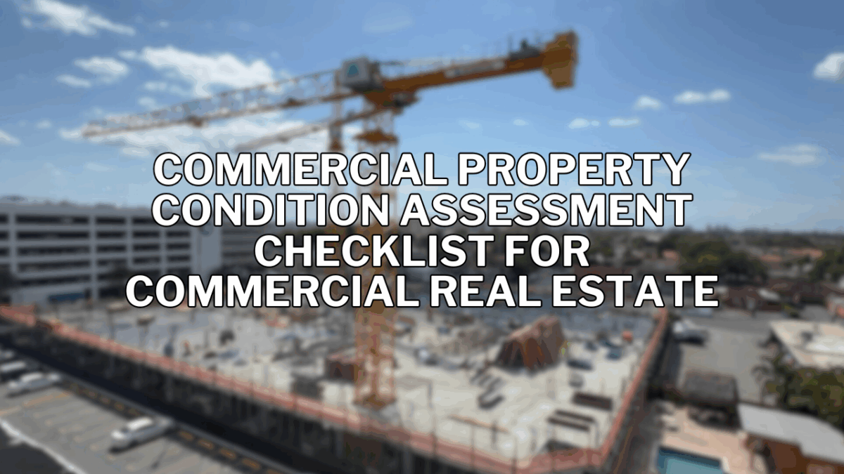 property condition assessment, pcr report