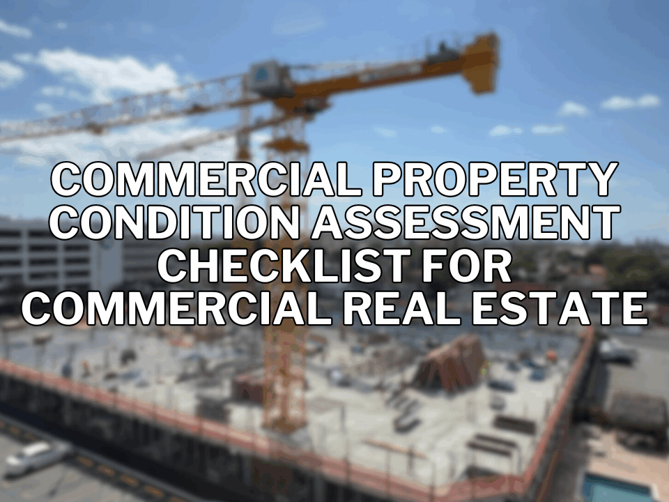 property condition assessment, pcr report