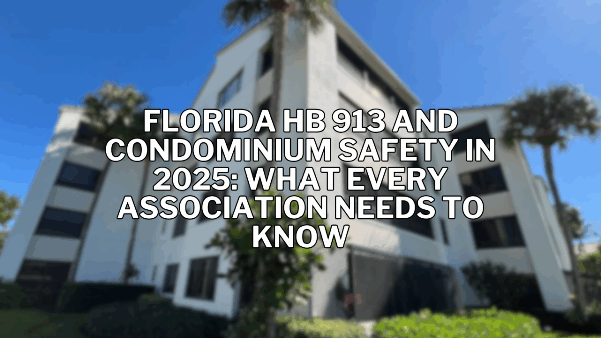 Florida HB 913 and Condominium Safety in 2025: What Every Association Needs to Know